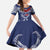 Personalized Talofa Samoa Family Matching Tank Maxi Dress and Hawaiian Shirt Ulafala With Toa Nifo'oti - Blue