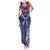 Personalized Talofa Samoa Family Matching Tank Maxi Dress and Hawaiian Shirt Ulafala With Toa Nifo'oti - Blue
