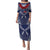 Personalized Talofa Samoa Puletasi Ulafala With Toa Nifo'oti - Blue