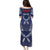Personalized Talofa Samoa Puletasi Ulafala With Toa Nifo'oti - Blue
