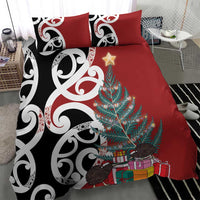 New Zealand Silver Fern Christmas Tree Bedding Set Meri Kirihimete LT7 - Polynesian Pride