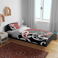 New Zealand Silver Fern Christmas Tree Bedding Set Meri Kirihimete LT7 - Polynesian Pride