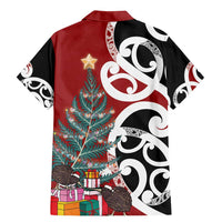 New Zealand Silver Fern Christmas Tree Family Matching Mermaid Dress and Hawaiian Shirt Meri Kirihimete LT7 - Polynesian Pride