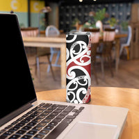 New Zealand Silver Fern Christmas Tree Skinny Tumbler Meri Kirihimete LT7 - Polynesian Pride