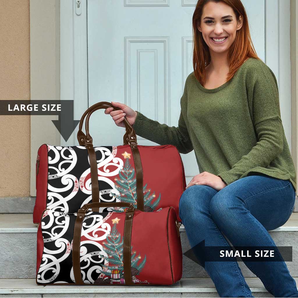New Zealand Silver Fern Christmas Tree Travel Bag Meri Kirihimete - Polynesian Pride