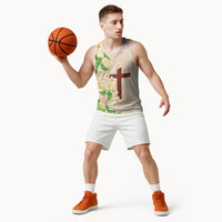 Samoa AIGA Floral Theme Basketball Jersey Always In God's Arms LT7 - Polynesian Pride