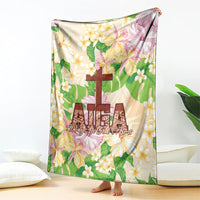 Samoa AIGA Floral Theme Blanket Always In God's Arms LT7 - Polynesian Pride