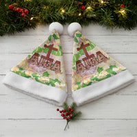 Samoa AIGA Floral Theme Christmas Santa Hat Always In God's Arms LT7 - Polynesian Pride