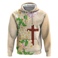 Samoa AIGA Floral Theme Hoodie Always In God's Arms LT7 Pullover Hoodie Multicolor - Polynesian Pride