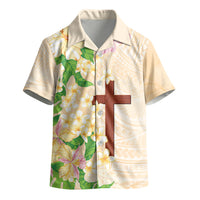 Samoa AIGA Floral Theme Kid Hawaiian Shirt Always In God's Arms LT7 - Polynesian Pride