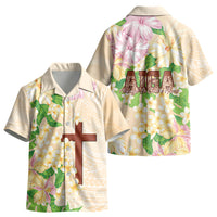 Samoa AIGA Floral Theme Kid Hawaiian Shirt Always In God's Arms LT7 - Polynesian Pride