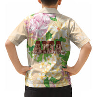 Samoa AIGA Floral Theme Kid Hawaiian Shirt Always In God's Arms LT7 - Polynesian Pride