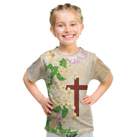 Samoa AIGA Floral Theme Kid T Shirt Always In God's Arms LT7 Multicolor - Polynesian Pride