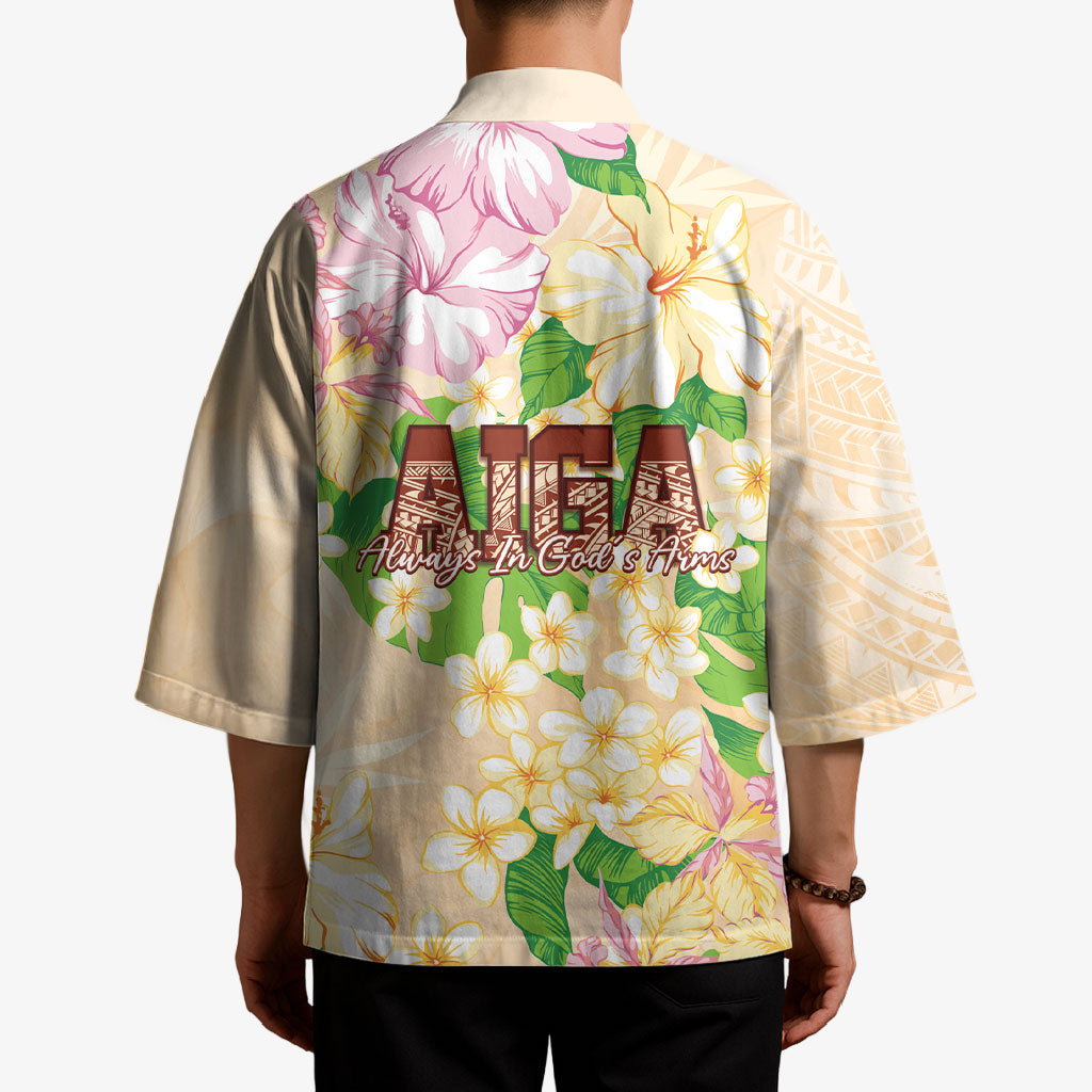 Samoa AIGA Floral Theme Kimono Always In God's Arms LT7 - Polynesian Pride