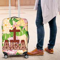 Samoa AIGA Floral Theme Luggage Cover Always In God's Arms LT7 Multicolor - Polynesian Pride