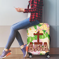 Samoa AIGA Floral Theme Luggage Cover Always In God's Arms LT7 - Polynesian Pride