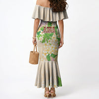 Samoa AIGA Floral Theme Mermaid Dress Always In God's Arms LT7 - Polynesian Pride