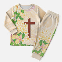 Samoa AIGA Floral Theme Christmas Pajama Set Always In God's Arms LT7 Men Multicolor - Polynesian Pride