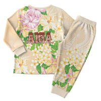 Samoa AIGA Floral Theme Christmas Pajama Set Always In God's Arms LT7 - Polynesian Pride
