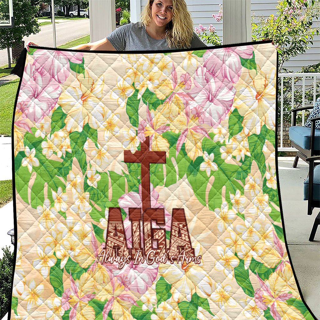 Samoa AIGA Floral Theme Quilt Always In God's Arms LT7 Multicolor - Polynesian Pride