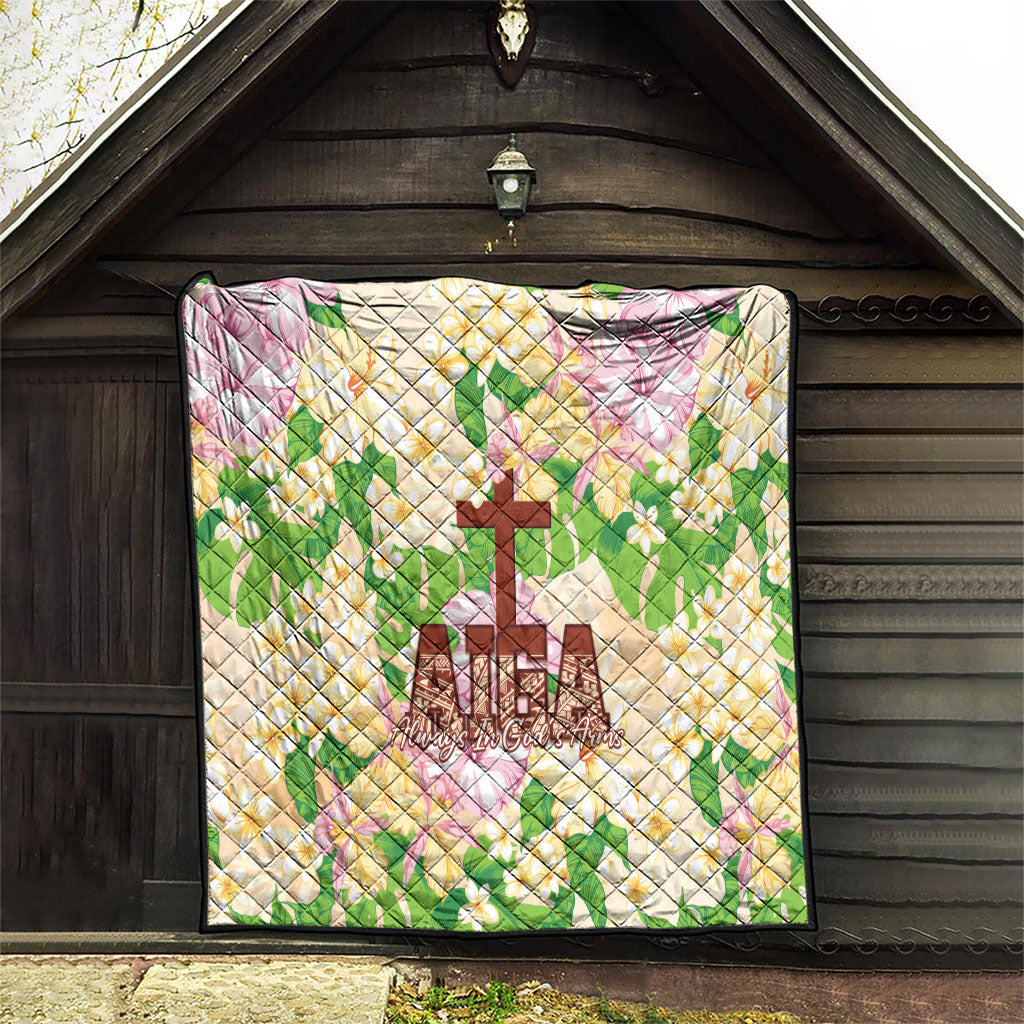 Samoa AIGA Floral Theme Quilt Always In God's Arms LT7 - Polynesian Pride