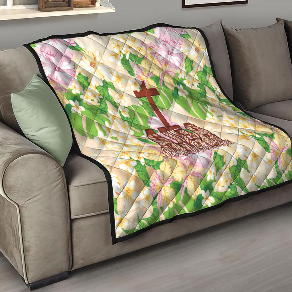 Samoa AIGA Floral Theme Quilt Always In God's Arms LT7 - Polynesian Pride