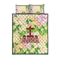 Samoa AIGA Floral Theme Quilt Bed Set Always In God's Arms LT7 - Polynesian Pride