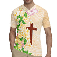 Samoa AIGA Floral Theme Rugby Jersey Always In God's Arms LT7 - Polynesian Pride