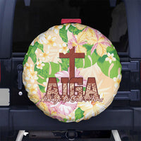 Samoa AIGA Floral Theme Spare Tire Cover Always In God's Arms LT7 No hole Multicolor - Polynesian Pride