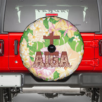 Samoa AIGA Floral Theme Spare Tire Cover Always In God's Arms LT7 - Polynesian Pride