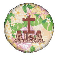 Samoa AIGA Floral Theme Spare Tire Cover Always In God's Arms LT7 - Polynesian Pride