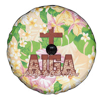 Samoa AIGA Floral Theme Spare Tire Cover Always In God's Arms LT7 - Polynesian Pride