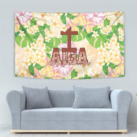 Samoa AIGA Floral Theme Tapestry Always In God's Arms LT7 - Polynesian Pride