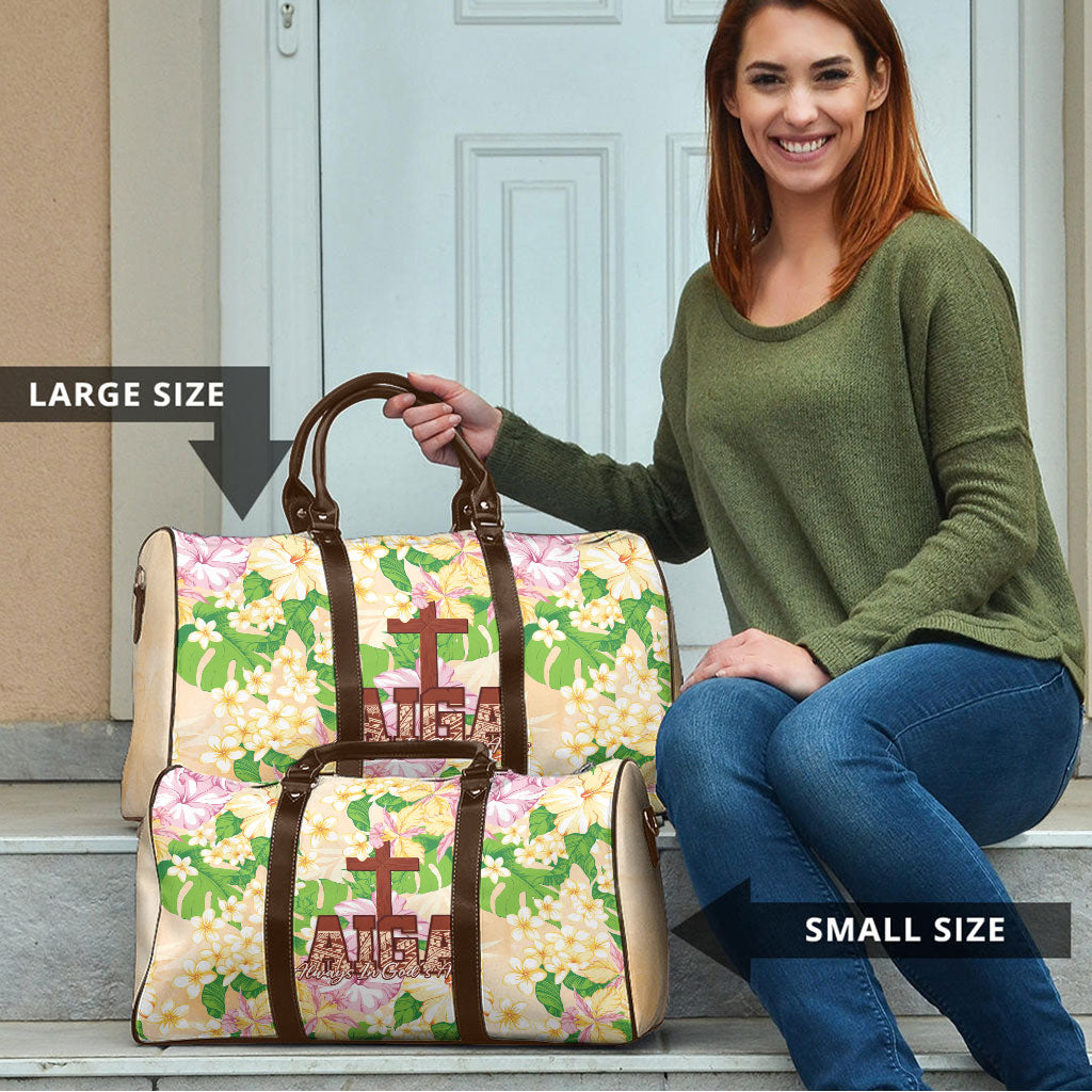 Samoa AIGA Floral Theme Travel Bag Always In God's Arms