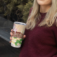 Samoa AIGA Floral Theme Tumbler Cup Always In God's Arms LT7 - Polynesian Pride