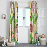 Samoa AIGA Floral Theme Window Curtain Always In God's Arms LT7 - Polynesian Pride