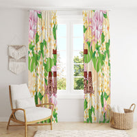 Samoa AIGA Floral Theme Window Curtain Always In God's Arms LT7 - Polynesian Pride