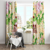 Samoa AIGA Floral Theme Window Curtain Always In God's Arms LT7 - Polynesian Pride