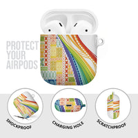 Pasifika Samoa Siapo Malu Tattoo Inspired AirPods Case Fa'afafine Rainbow Theme LT7 - Polynesian Pride