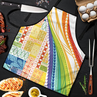 Pasifika Samoa Siapo Malu Tattoo Inspired Apron Fa'afafine Rainbow Theme