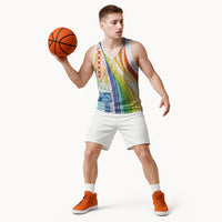 Pasifika Samoa Siapo Malu Tattoo Inspired Basketball Jersey Fa'afafine Rainbow Theme LT7 - Polynesian Pride
