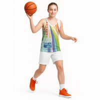 Pasifika Samoa Siapo Malu Tattoo Inspired Basketball Jersey Fa'afafine Rainbow Theme LT7 - Polynesian Pride