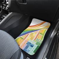 Pasifika Samoa Siapo Malu Tattoo Inspired Car Mats Fa'afafine Rainbow Theme LT7 - Polynesian Pride