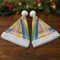 Pasifika Samoa Siapo Malu Tattoo Inspired Christmas Santa Hat Fa'afafine Rainbow Theme LT7 - Polynesian Pride