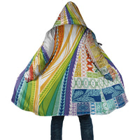 Pasifika Samoa Siapo Malu Tattoo Inspired Cloak Fa'afafine Rainbow Theme LT7 Unisex Multicolor - Polynesian Pride