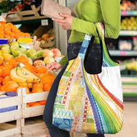 Pasifika Samoa Siapo Malu Tattoo Inspired Grocery Bag Fa'afafine Rainbow Theme LT7 - Polynesian Pride