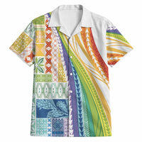 Pasifika Samoa Siapo Malu Tattoo Inspired Hawaiian Shirt Fa'afafine Rainbow Theme LT7 Multicolor - Polynesian Pride