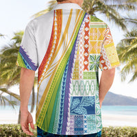Pasifika Samoa Siapo Malu Tattoo Inspired Hawaiian Shirt Fa'afafine Rainbow Theme LT7 - Polynesian Pride