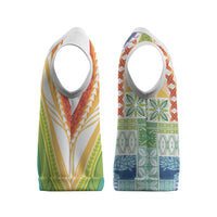 Pasifika Samoa Siapo Malu Tattoo Inspired Christmas Knitted V-Neck Vest Fa'afafine Rainbow Theme LT7 - Polynesian Pride