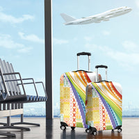 Pasifika Samoa Siapo Malu Tattoo Inspired Luggage Cover Fa'afafine Rainbow Theme LT7 - Polynesian Pride